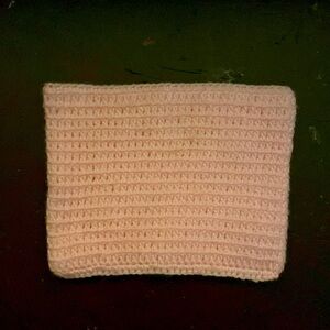 Hand knitted pink hat